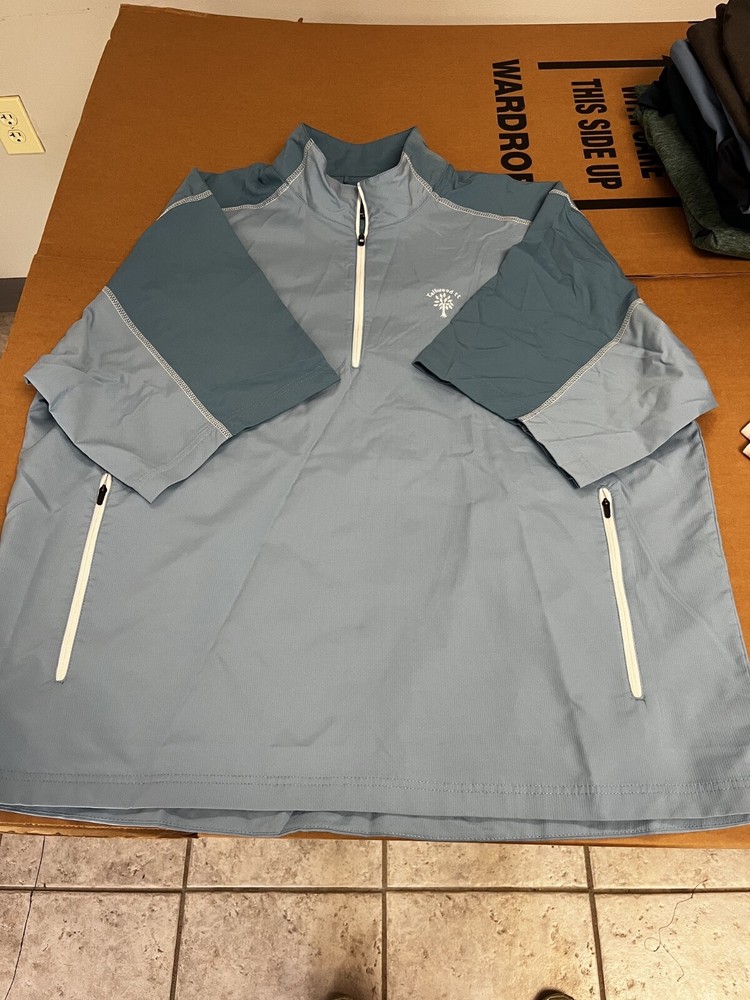 NWT MEN'S FOOTJOY SS PULLOVER, SIZE: 2XL, COLOR: LIGHT BLUE (M30)