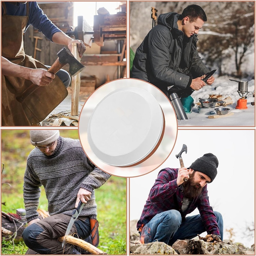 Axe Sharpener, Knife Sharpener with Leather Portable Bag, Professional Whetstone