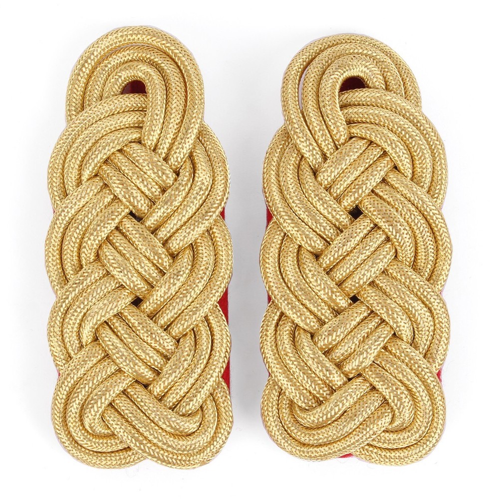 German WW2 Army General Bullion Braid Shoulder Boards Repro Late War Epaulettes