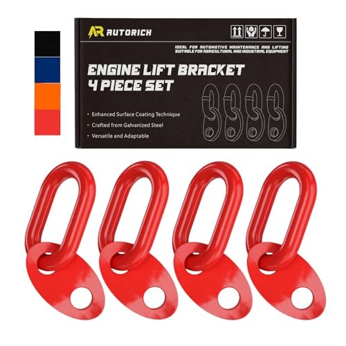7100 Lifting Bracket Set for Engine - 4 Heavy-Duty Engine Lift Bracket 5500 Red