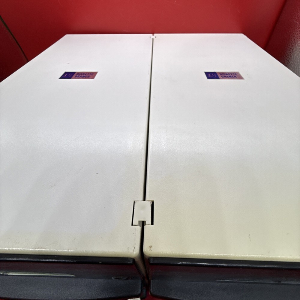 Floppy Disk 3.5” Organizer Storage Drawers PC Computer Case W/ Keys
