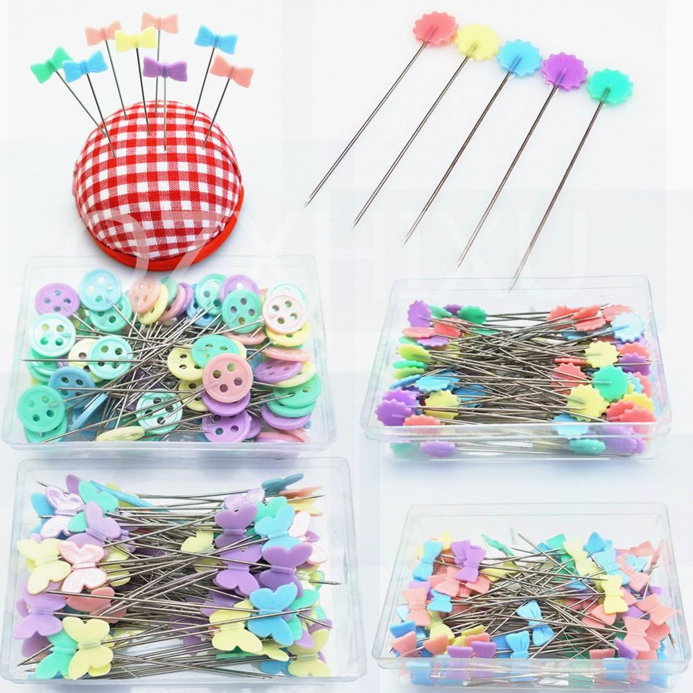 100pcs Dressmaking Pins Embroidery Patchwork Pins Accessories Tools Sewing Needl