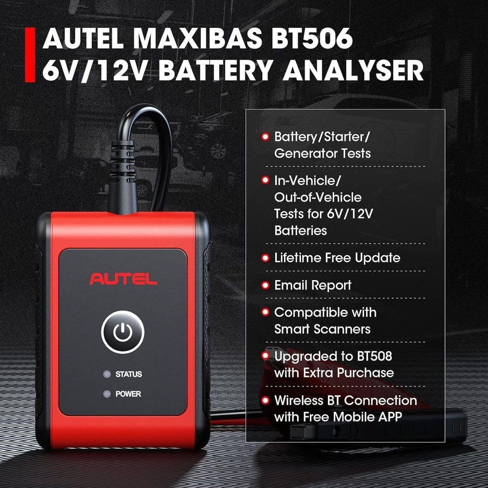 2026 Battery Load Tester - 100-2000 CCA Performance Scan Tool for All Vehicles