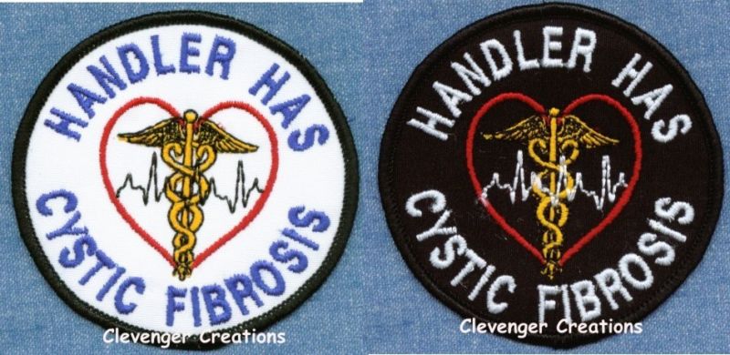 HANDLER HAS CYSTIC FIBROSIS  - service dog patch
