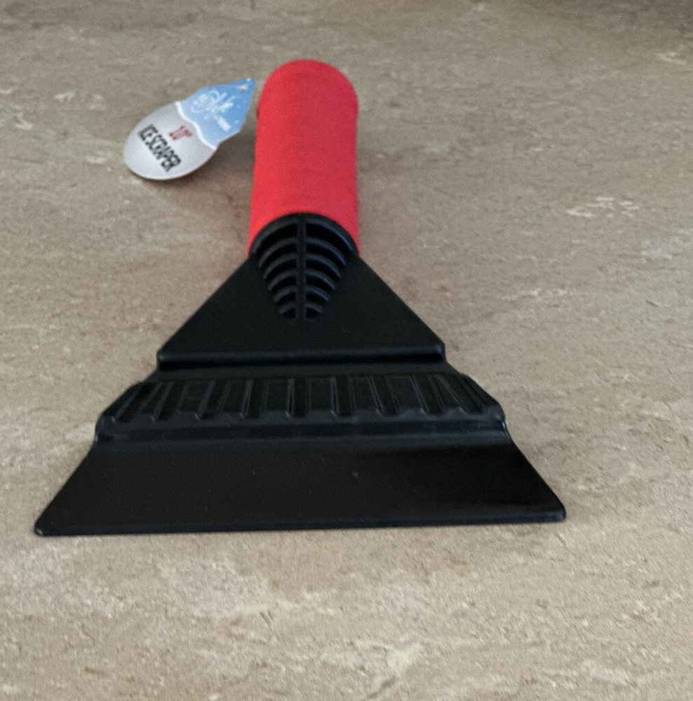 Red Foam Handle car ice scraper
