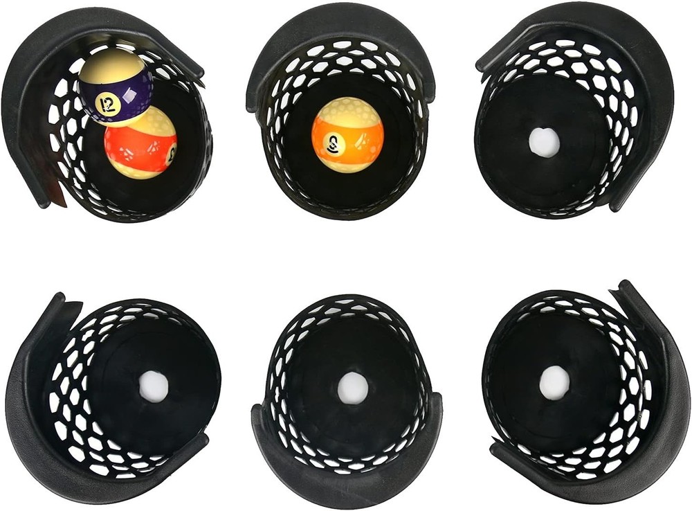Set of 6 Durable Plastic Billiard Table Pockets - Refresh Your Pool Experience