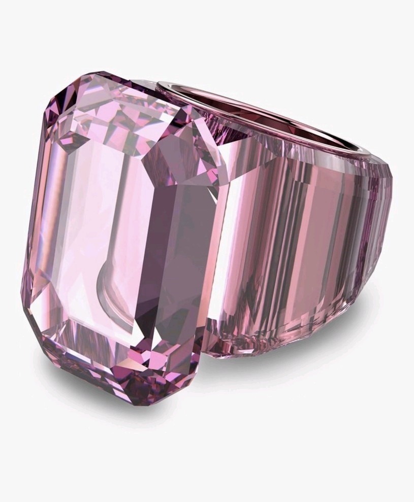 Swarovski Lucent Cocktail Ring, Pink, Size 58
