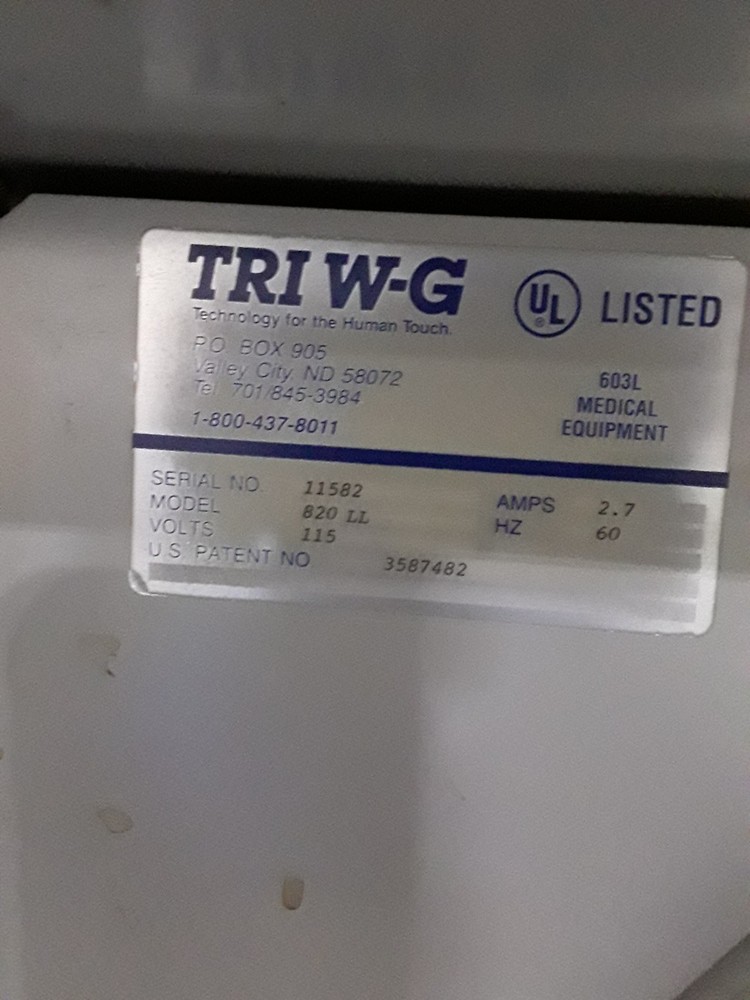 Tri W-G, Inc 820 LL Treatment Table