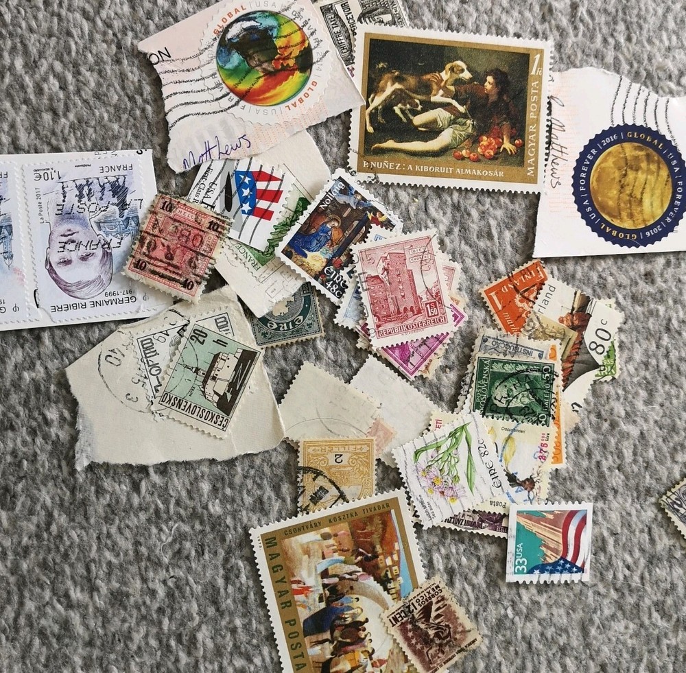 Vintage Postage stamps Bundle Post