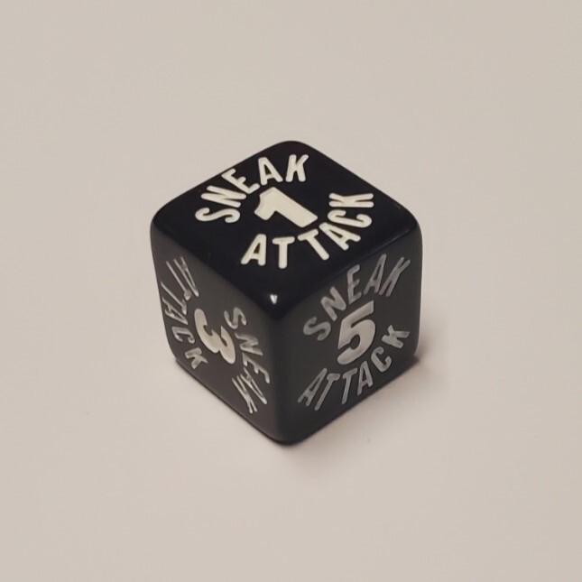 Sneak Attack d6 Dice Compatible with Dungeons and Dragons Rogue (10 Pack) D&D