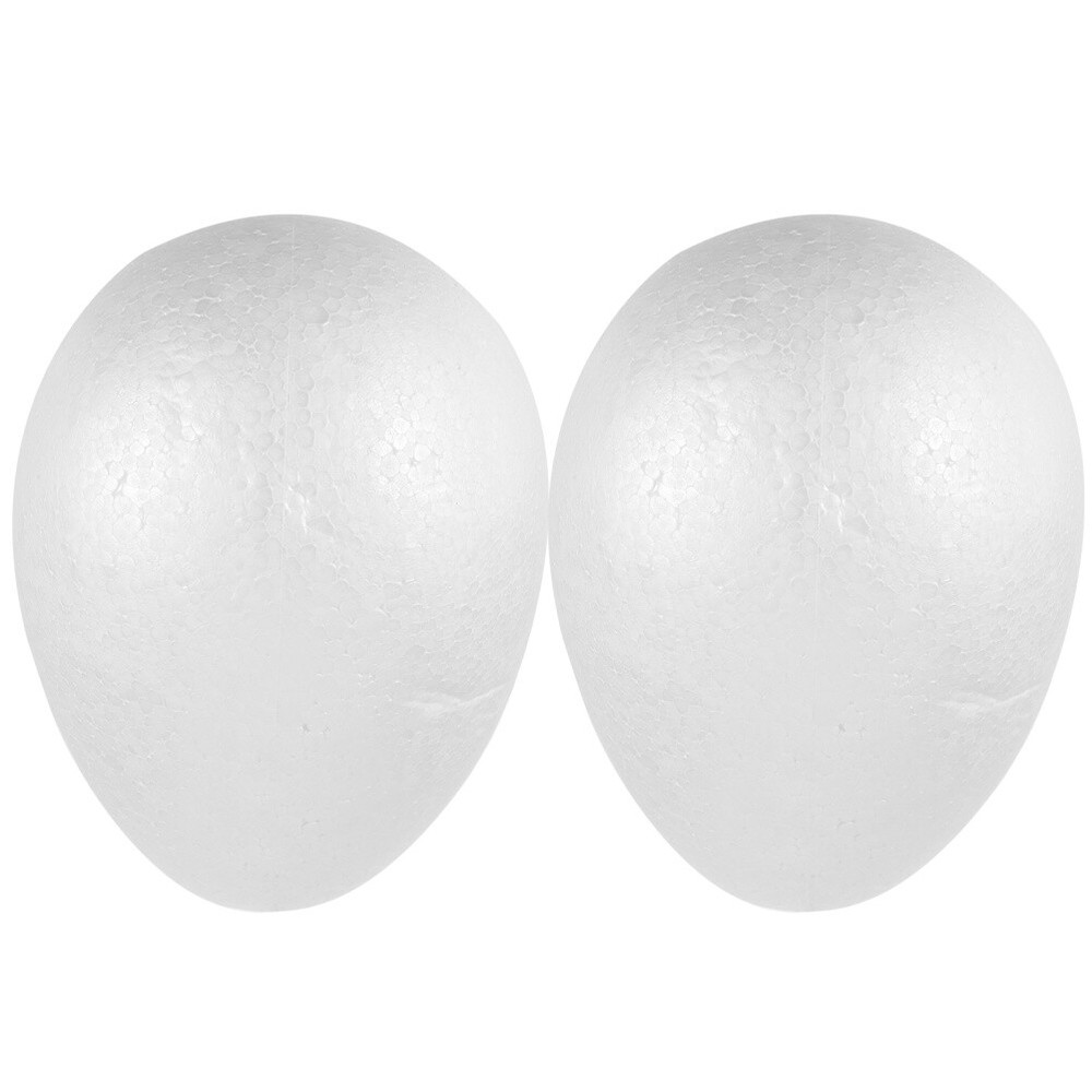 2pcs Polystyrene Eggs Eggs Decoration Chicken Toy Simulation