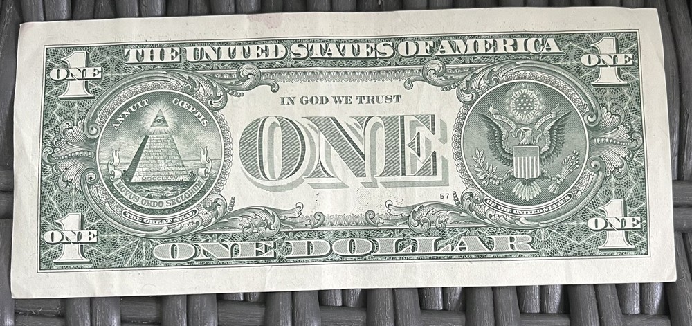 $1 Error Note Gas Pump Number Dollar Bill