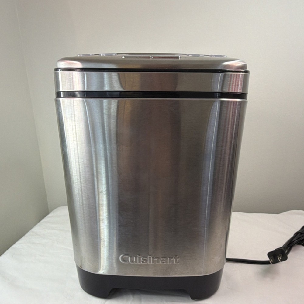 Cuisinart Compact Bread Maker CBK-110 Stainless Steel 12 Programs Tested Works