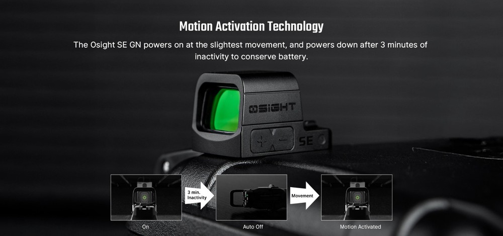 Osight SE 2 MOA Dot Sight with 32 MOA Circle with Enclosed Optic