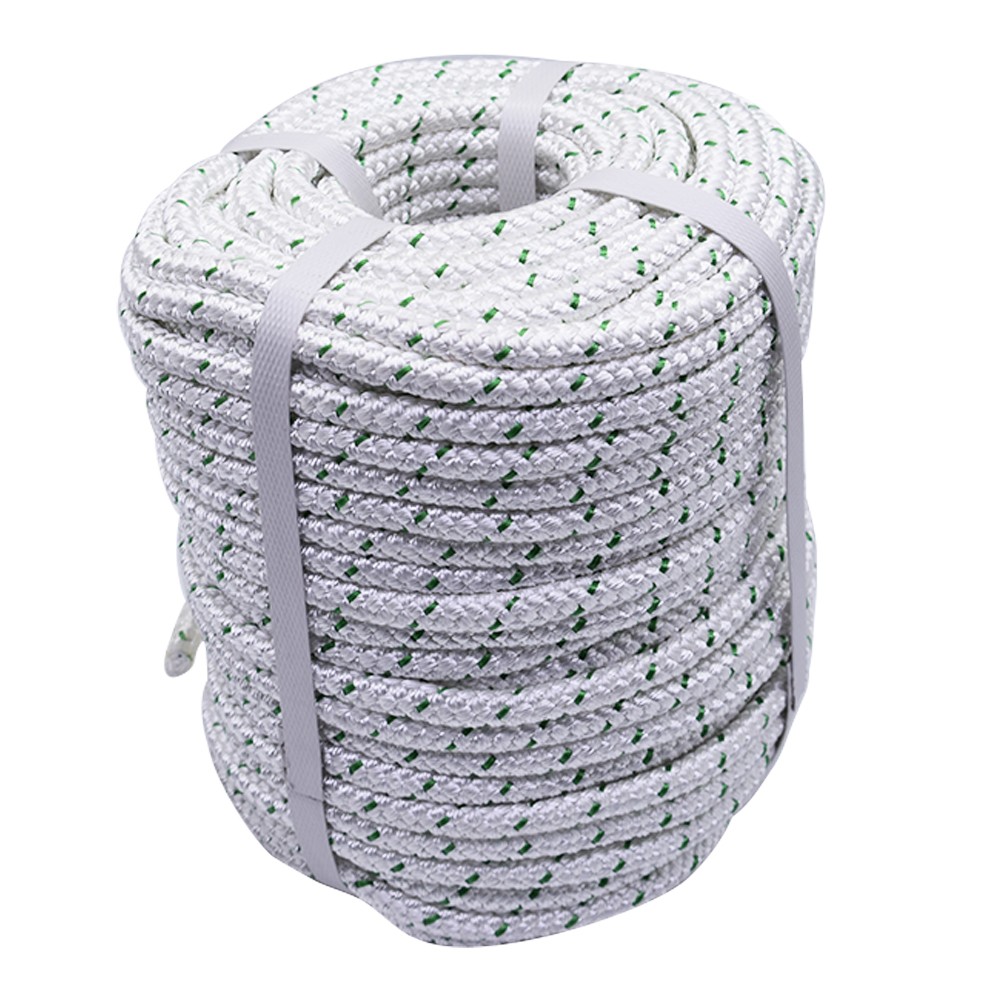 3/8"×200‘ Double Braid Polyester Rope 4800lbs Breaking Strength Strong Pulling