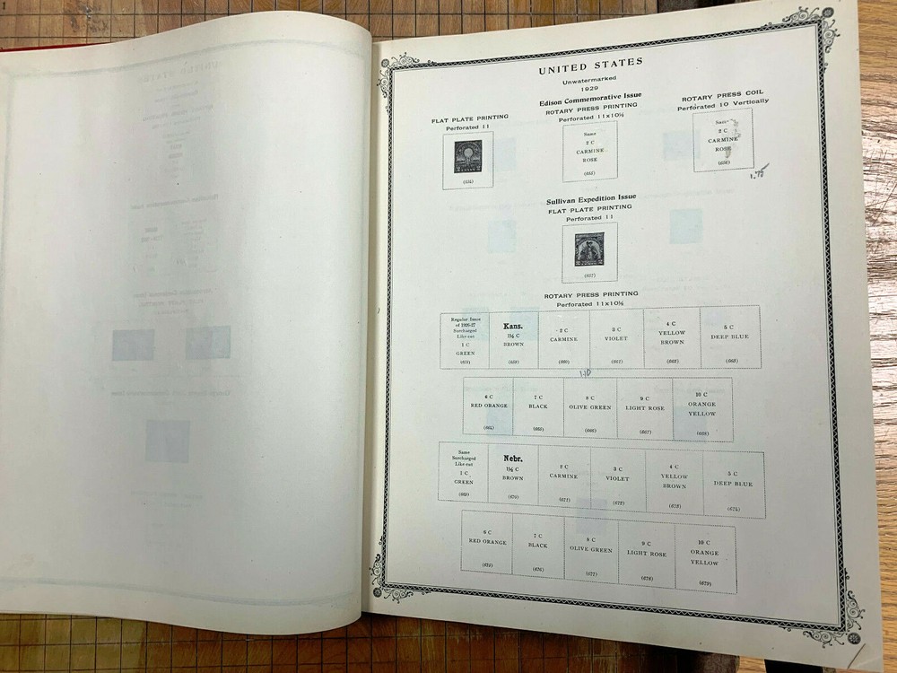 Scott American Stamp Album 1939 edition Great Condition w Back of Book Pages! |