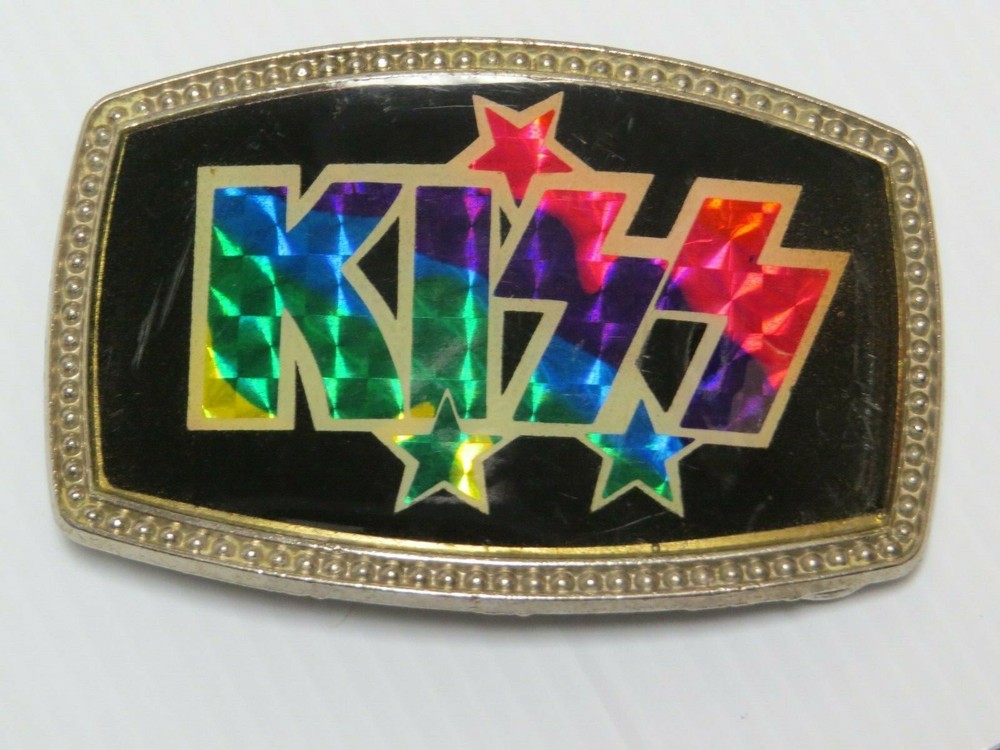 KISS LOGO CPI BELT BUCKLE AUCOIN OFFICIALLY LICENSED 1977