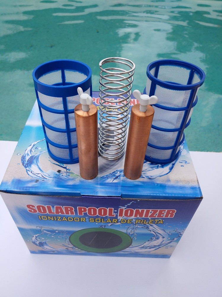 2 Cu Anode 450g each - 2 Basket- SS Spring - Two Wing Nuts- Solar Pool Ionizer