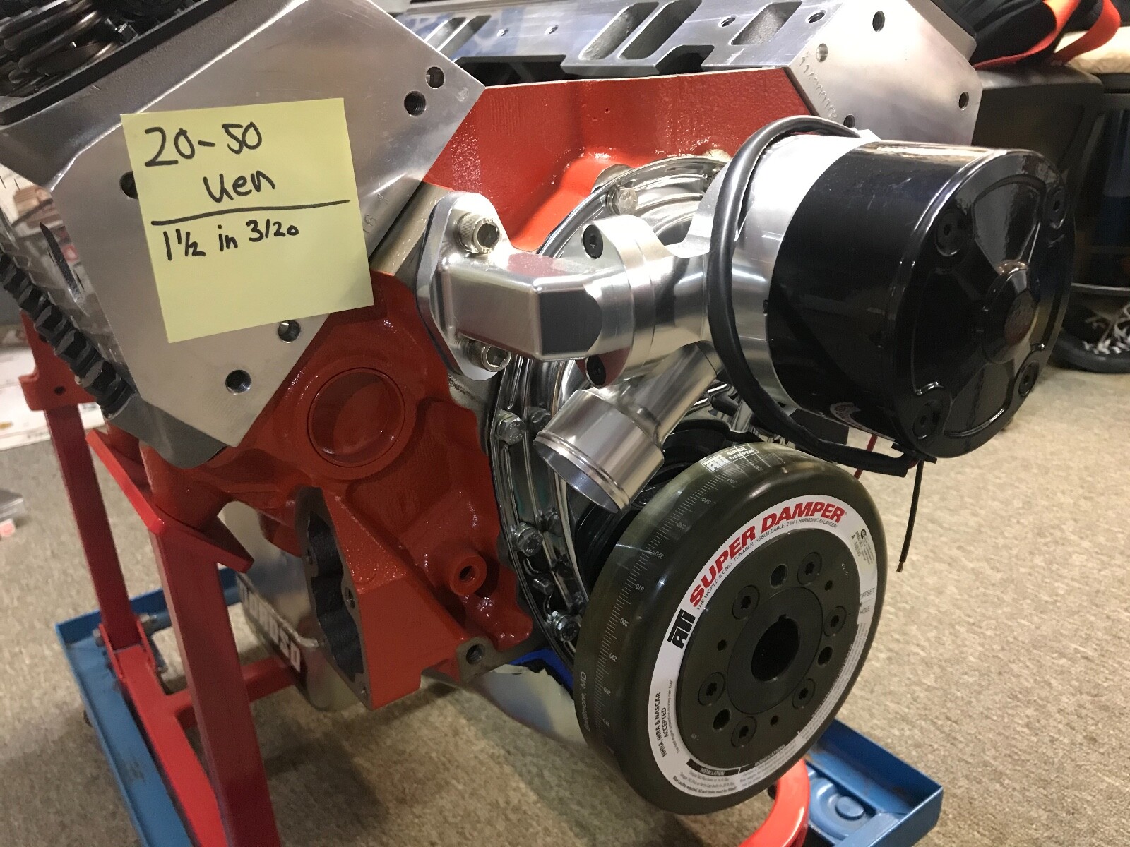 372 C.I. SMALL BLOCK CHEVY BLOWER SUPERCHARGER MOTOR COMPLETE NEW