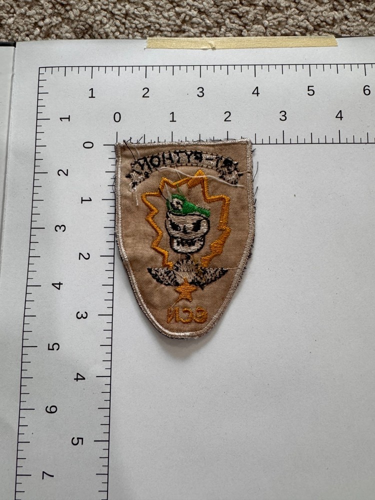 Theater Made Vietnam War Patch – RT Python CCN Recon Team MACV-SOG Skull Beret