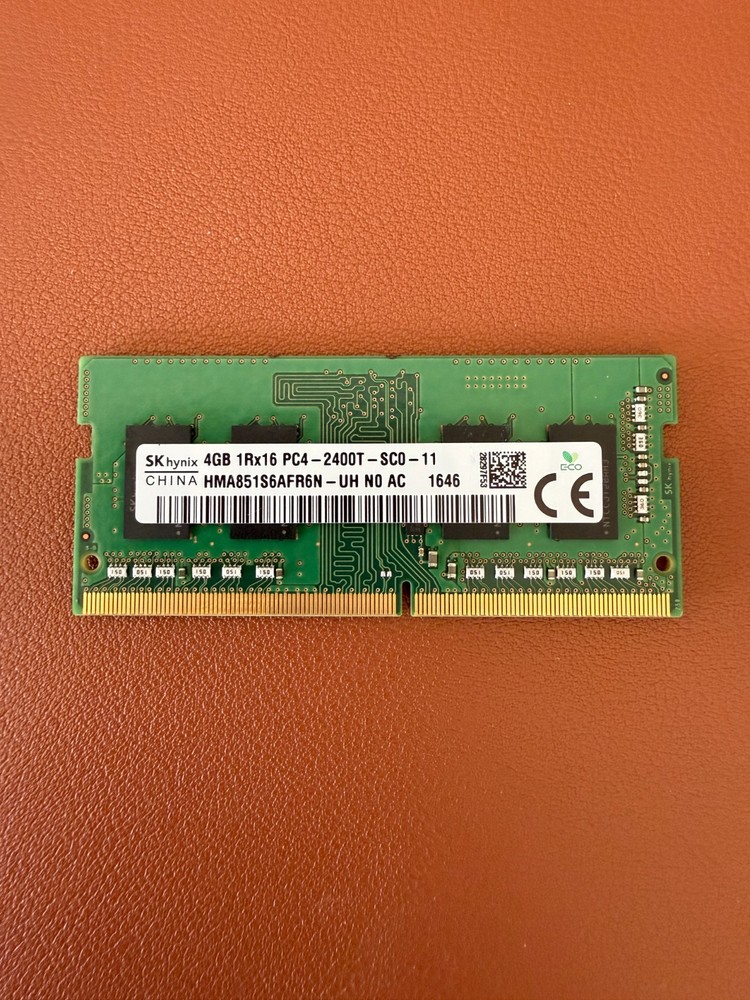 Memory Module; 4GB 1Rx16 PC4-2400T-SC0-11
