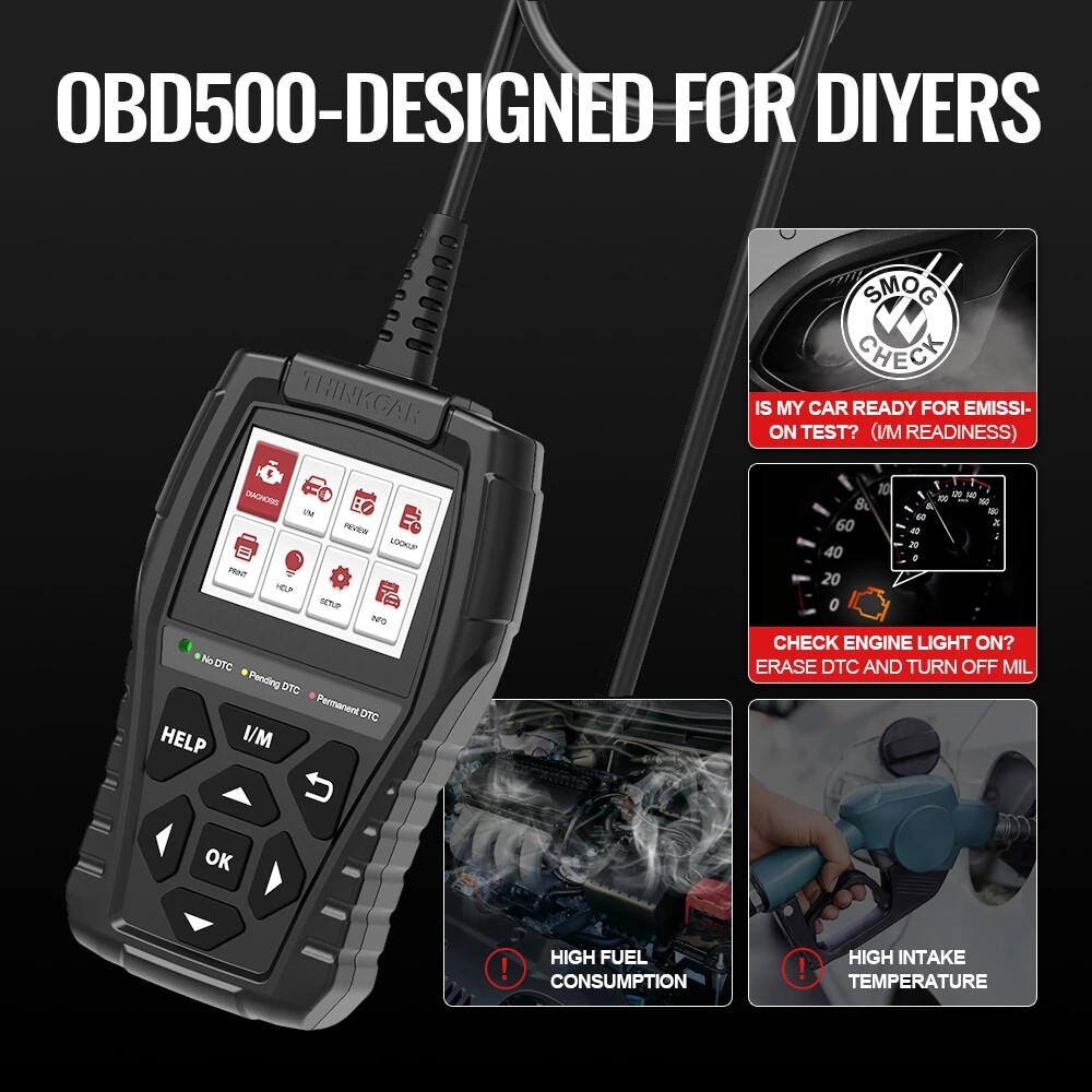 Thinkcar Car Check Engine Diagnostic OBD2 Scanner EOBD Fault Code Reader Tool US