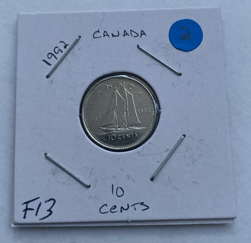 1992 Canada 10 Cent Coin