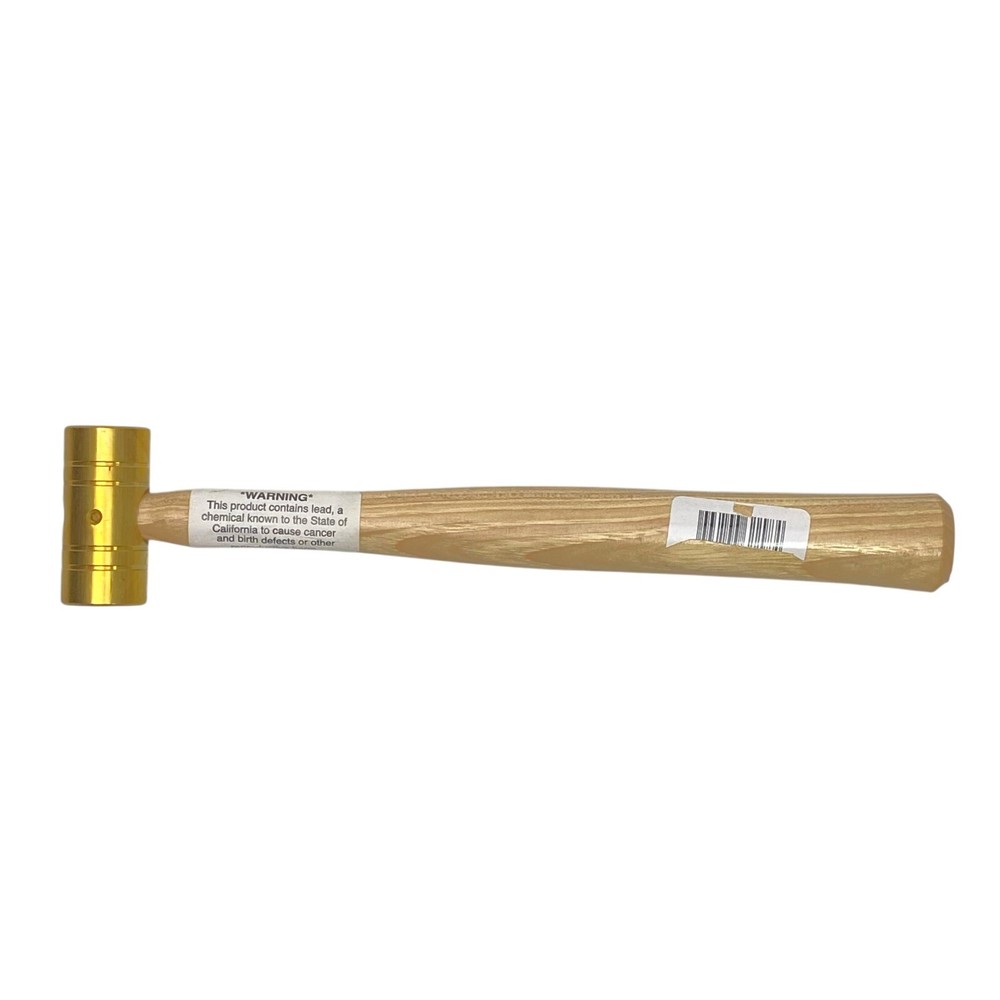 Carlyle Brass Hammer 8oz Hickory Handle