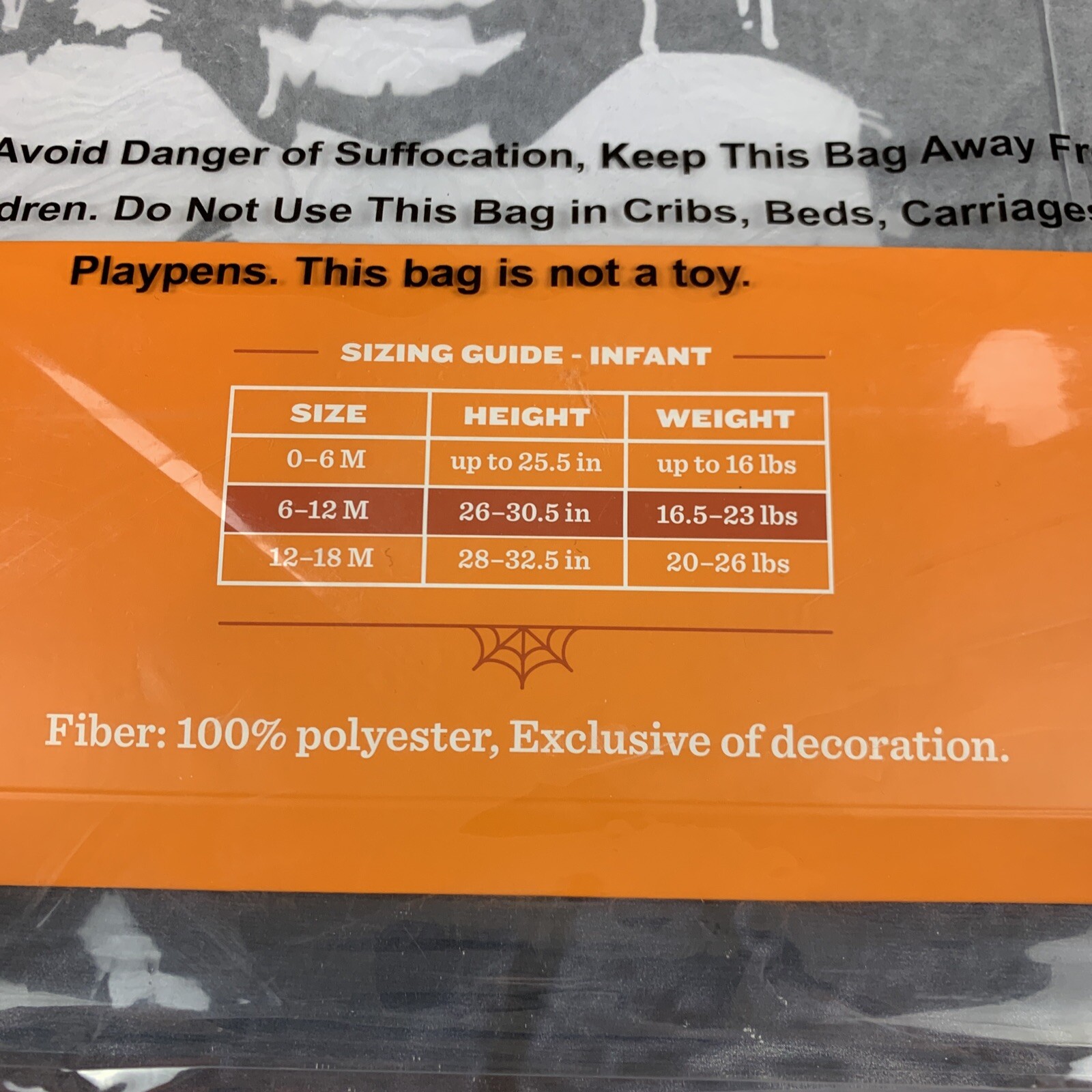 Hyde & Eek 6-12 Month Skeleton Hooded Costume Jumpsuit