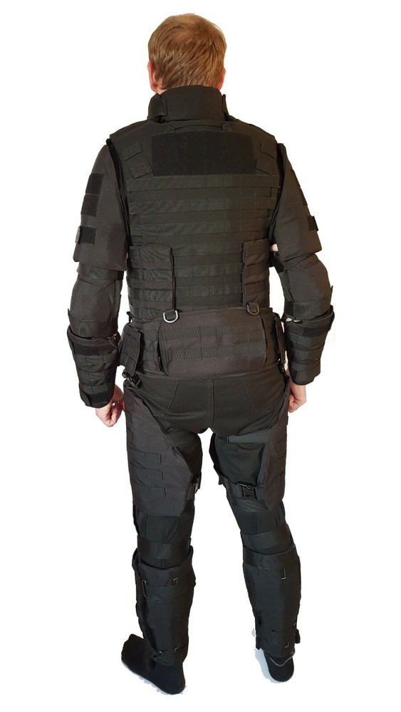 Thigh pads black covers, size S