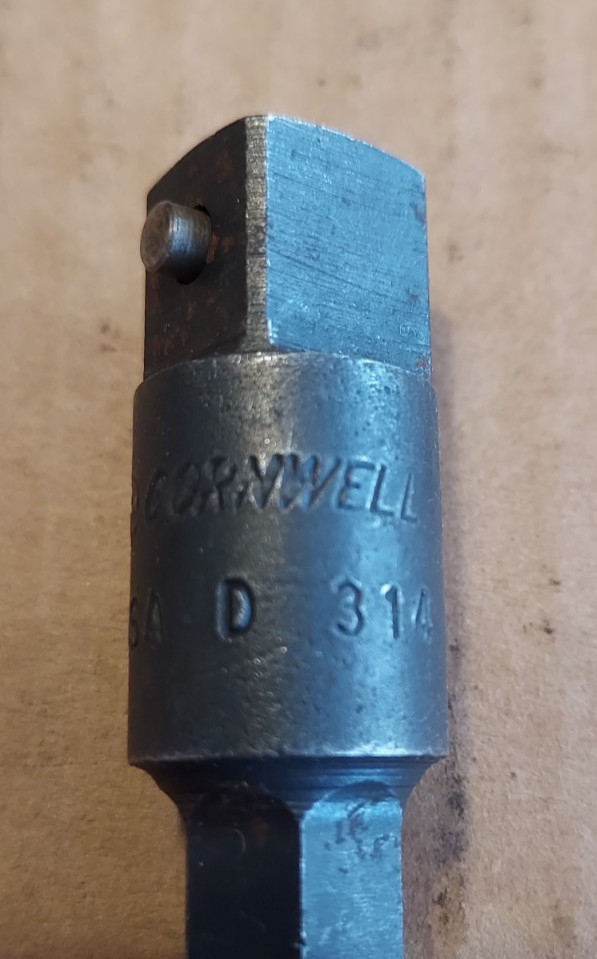Cornwell USA D-314-3 (3") 7/16" Hex-Drive Impact to 1/2" pinned socket adapters