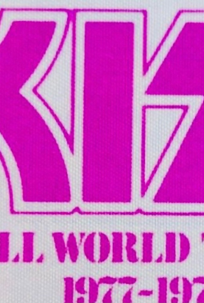 Kiss backstage pass for their 19 77–78 world tour