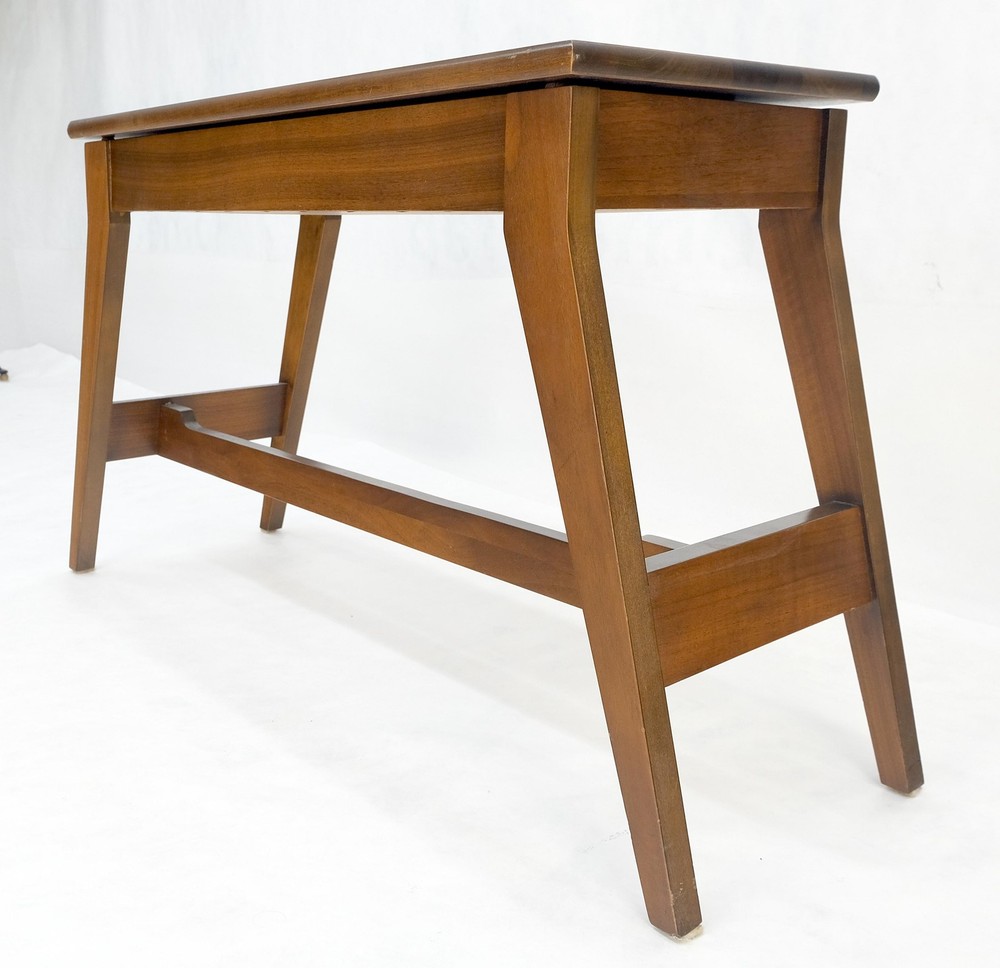 Solid Walnut Lift Top Storage High Seat Organ Bench MINT