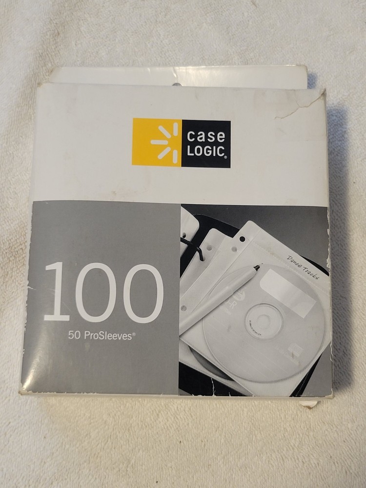 Case Logic 2 Sided CD Storage Sleeves for Ring Binder ProSleeves CD/DVD 49/98
