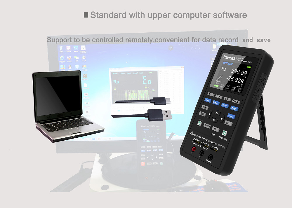 Hantek 1833C Handheld LCR Meter for Inductance Capacitance Resistance Testing