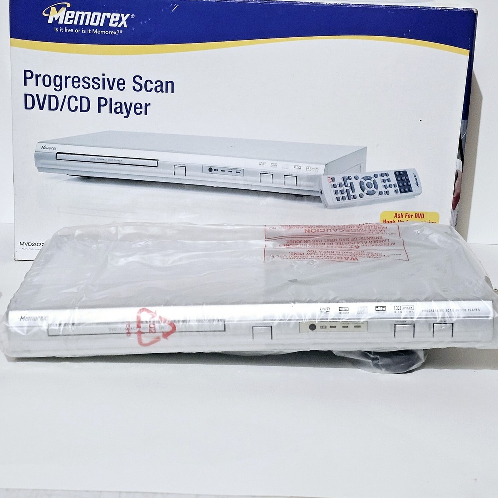 Memorex Progressive Scan DVD/CD Player MVD2022 MP3 Decoder DTS Out New