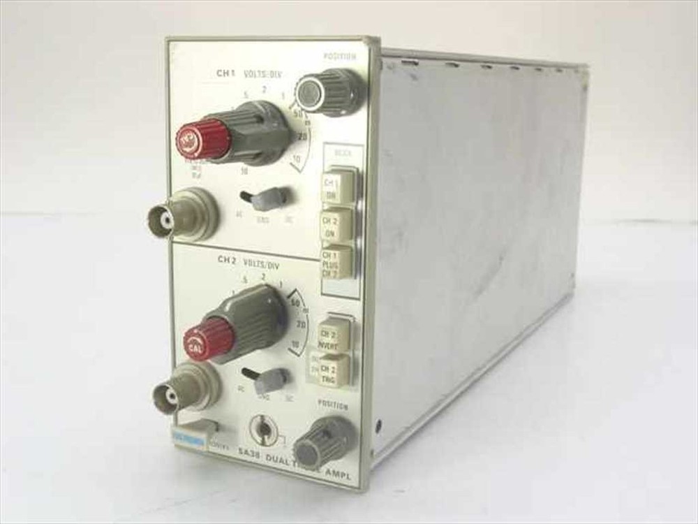 Tektronix Dual Trace Amplifier Oscilloscope Plug-In Module 5A38