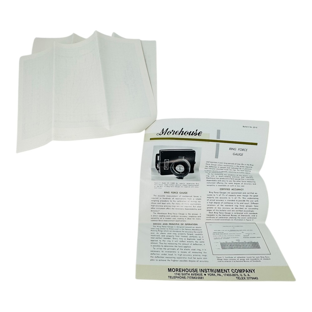 MOREHOUSE MODEL 5 RING FORCE GAUGE 100lbs