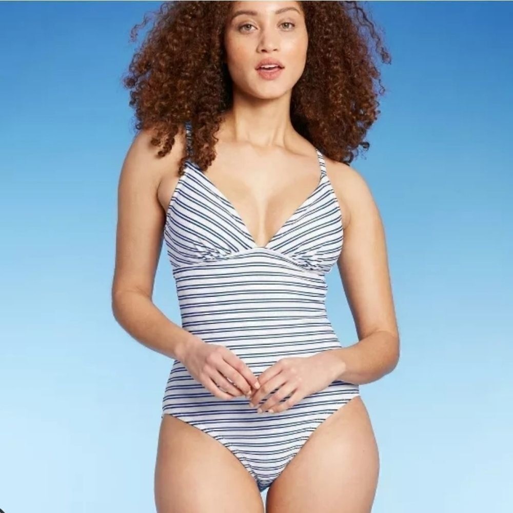 Kona Sol Triangle High Coverage Swimsuit One Piece
