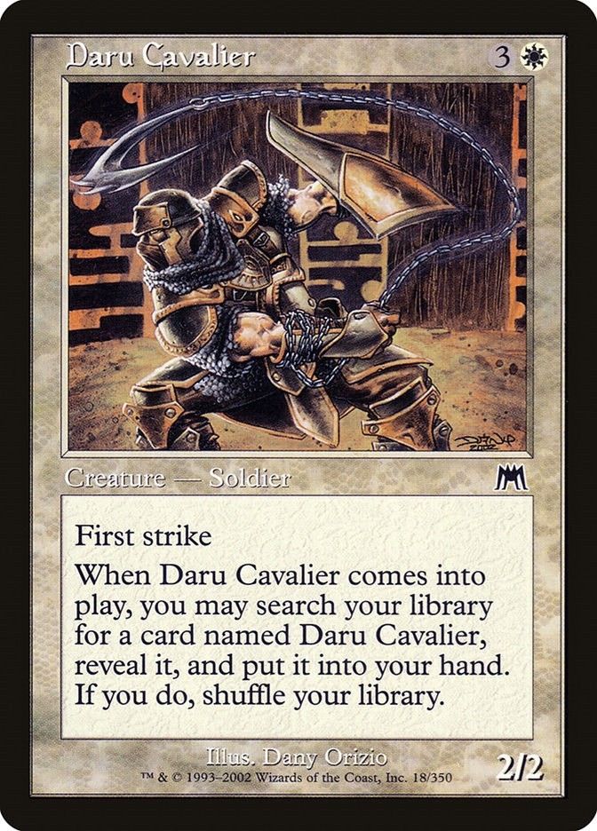 Daru Cavalier Onslaught 18 MTG MP