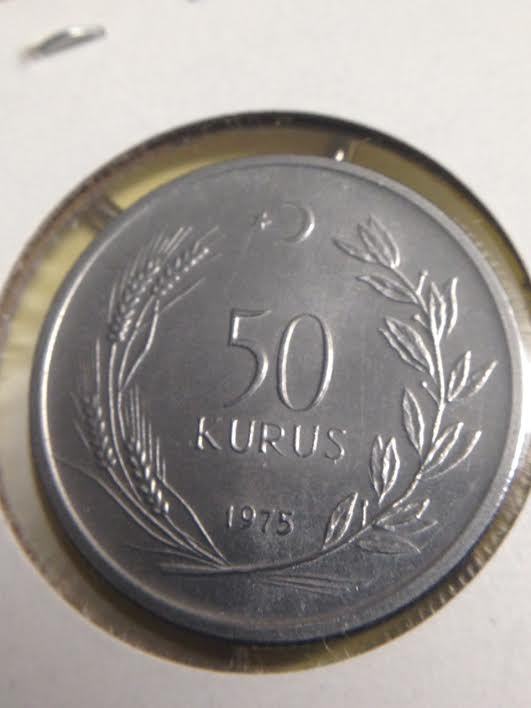 1975 50 Kurus Turkey Coin