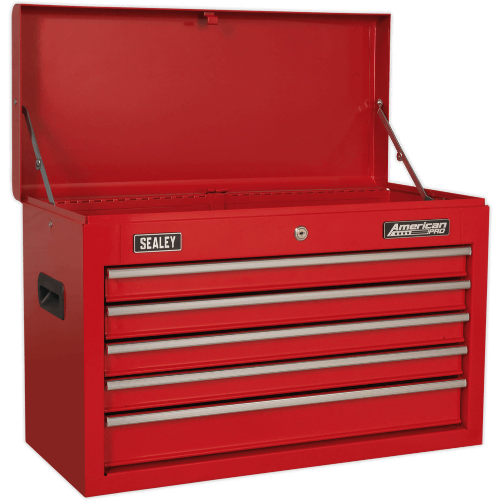 Sealey American Pro 5 Drawer Tool Chest Red