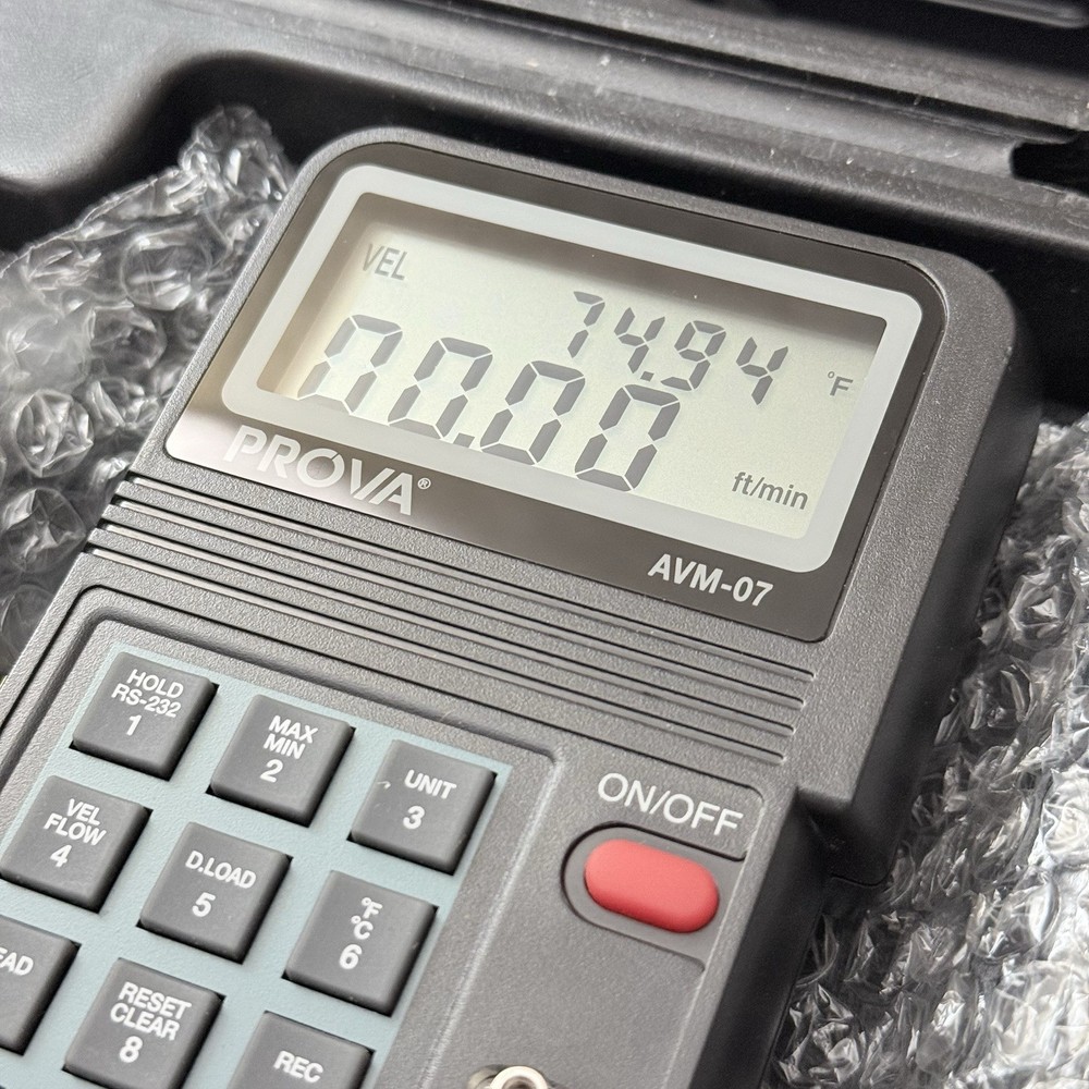 Prova Flow Anemometer AVM-07 Digital Wind Speed Meter