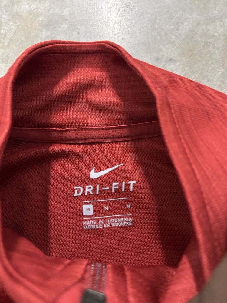Nike Dri Fit Athletic Jacket Size M Red