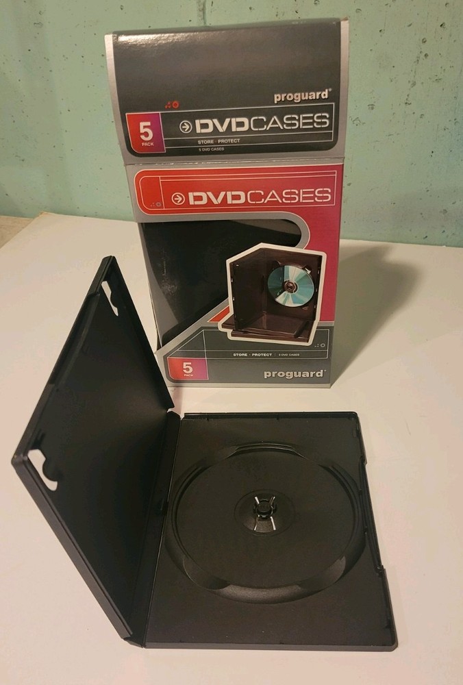Proguard 5pack DVD Cases Black