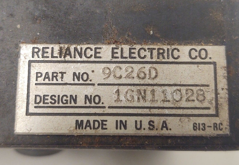 🔥Reliance Electric 9C26D RPM Analog Panel Meter / Tachometer