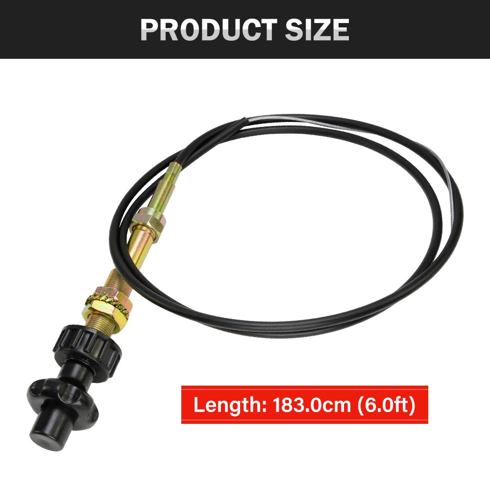 For Heavy Duty Vernier Locking Throttle Cable-Buyers 6FT VCGTX06 Truck Equipment