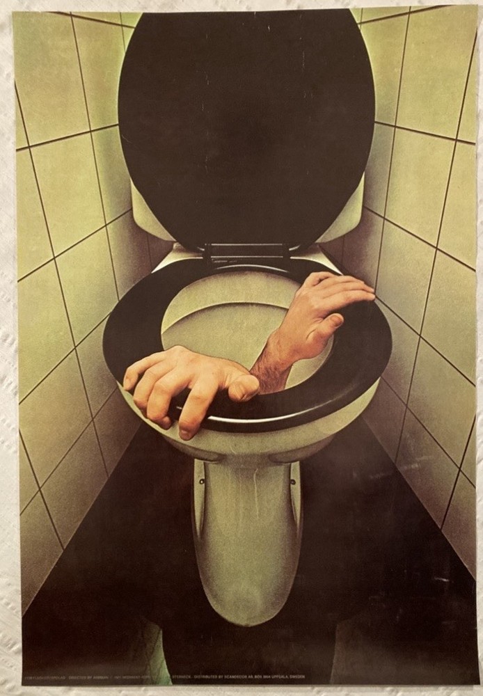 Flushed 1971 Poster Scandecor Uppsala Sweden