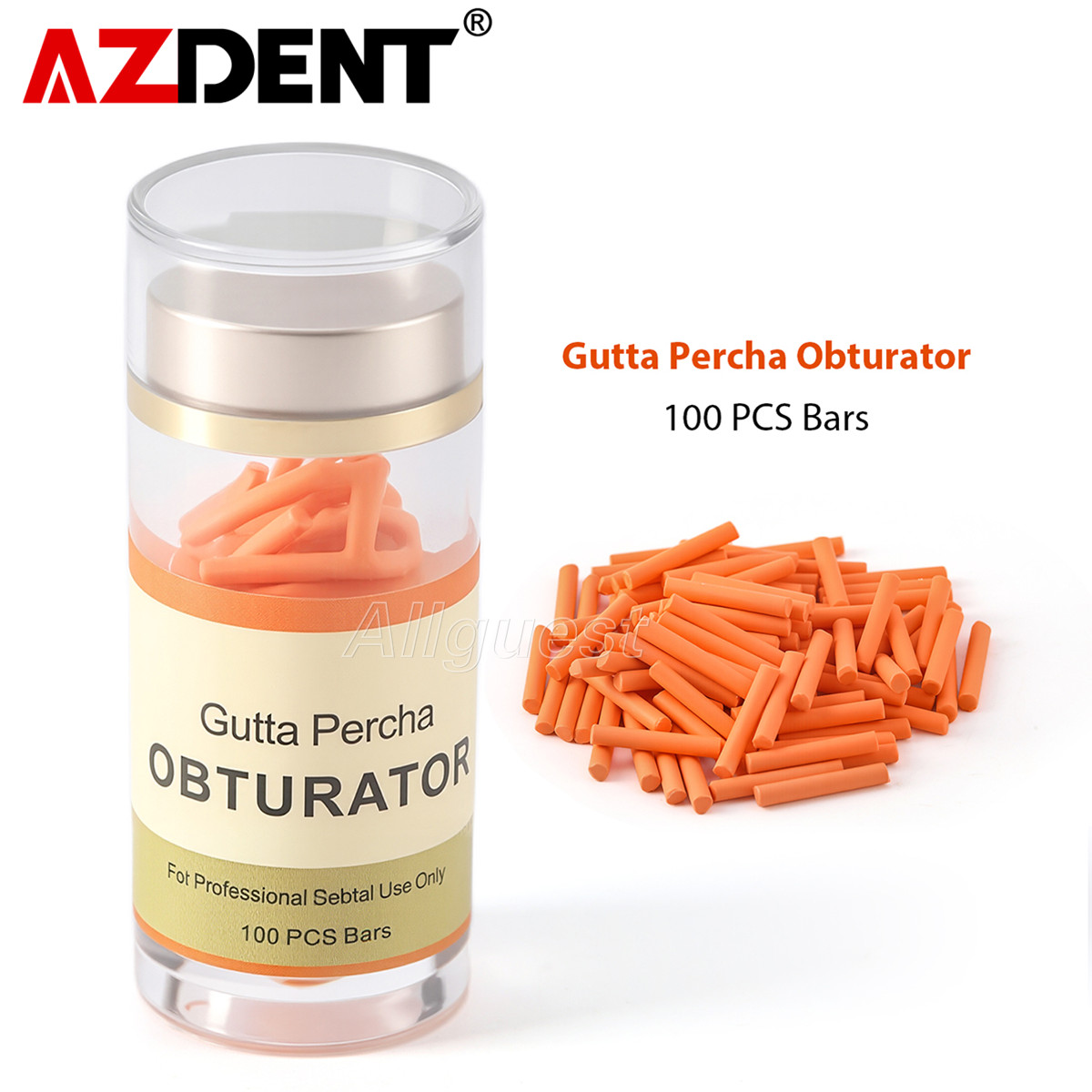 100pcs Dental Endodontic Gutta Percha Pellets Bar for Obturation System Pen/Gun