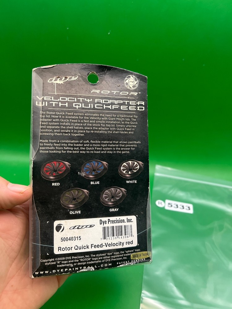 Dye Rotor Velocity Quick Feed Red